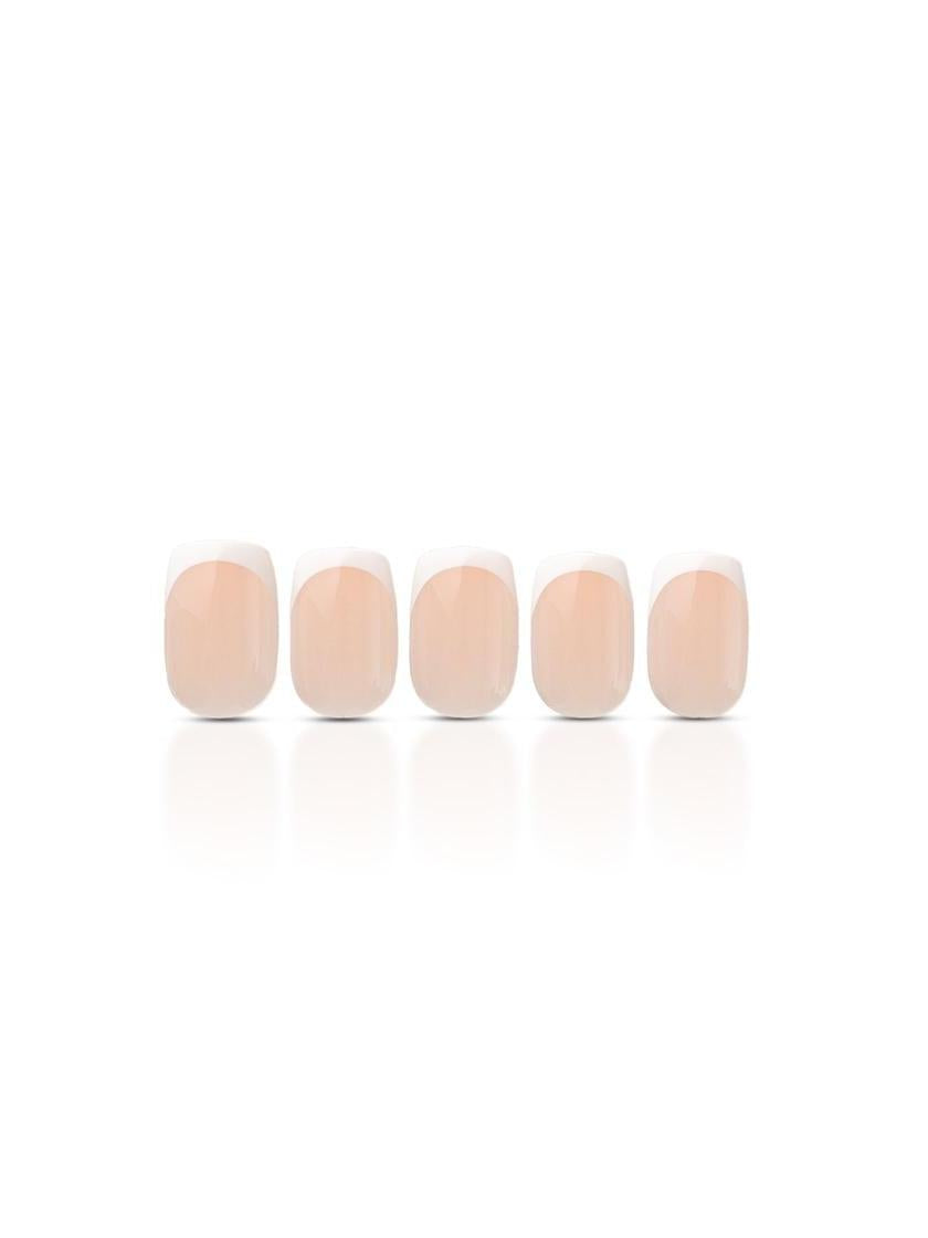 Classic French Vierkante French Manicure Press On Nagels