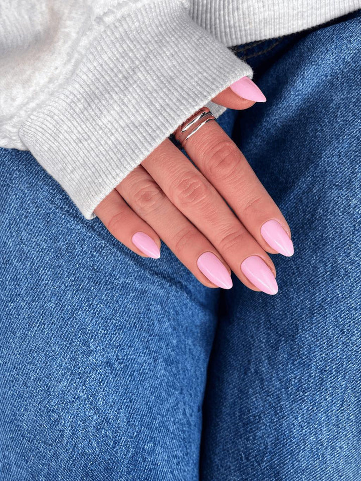 Press on nagels pastel pink