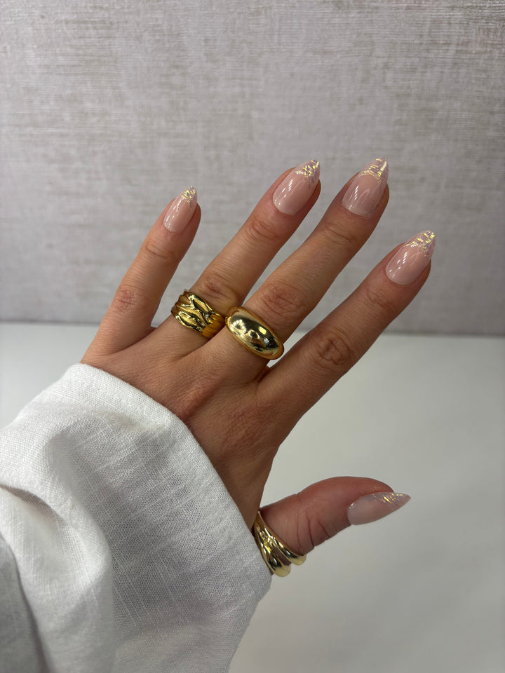 press on nagel glitter tips